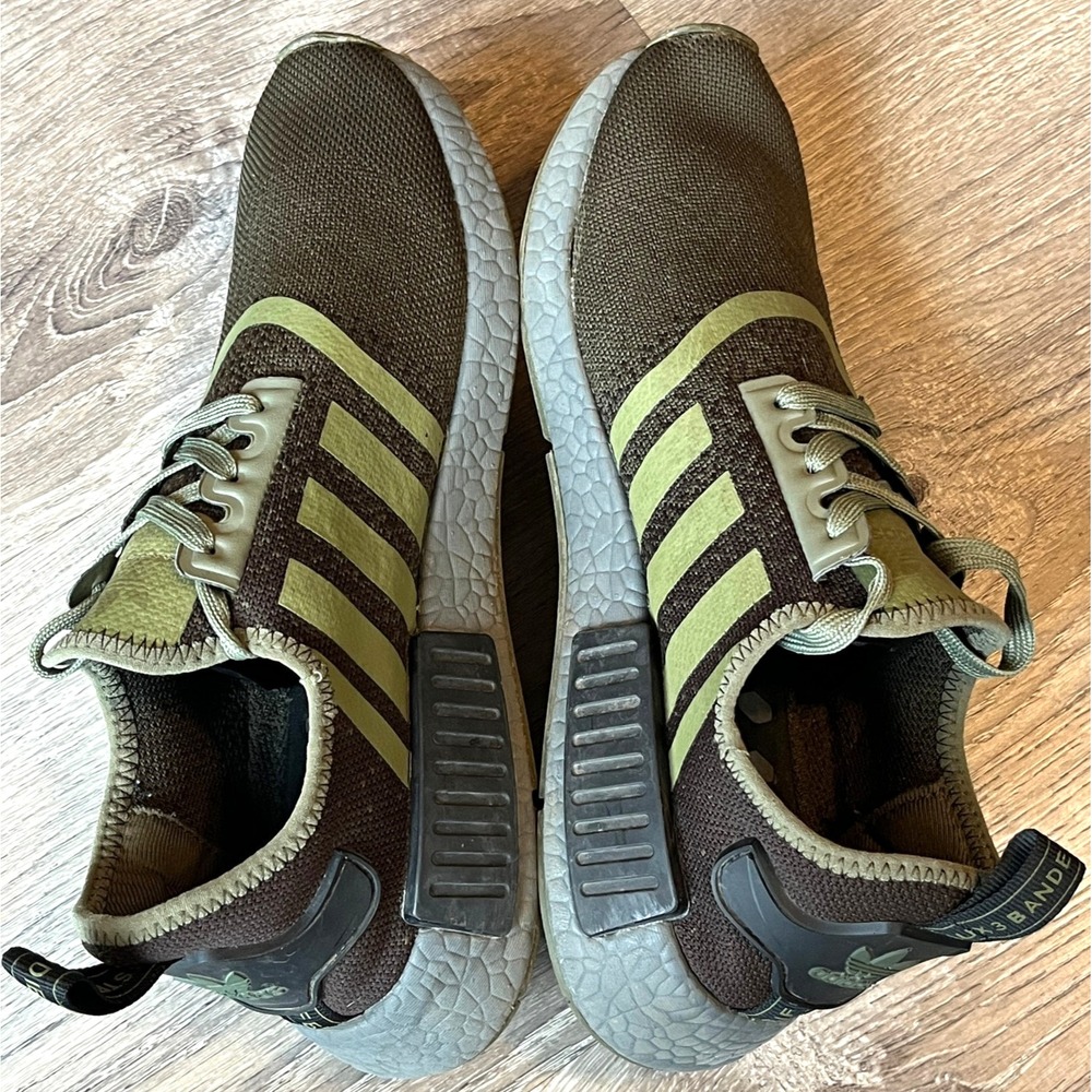 Adidas NMD R1‎ Olive Dark Green Sneakers Womens 9.5 Mens 8.5 UK 8 EU 42
